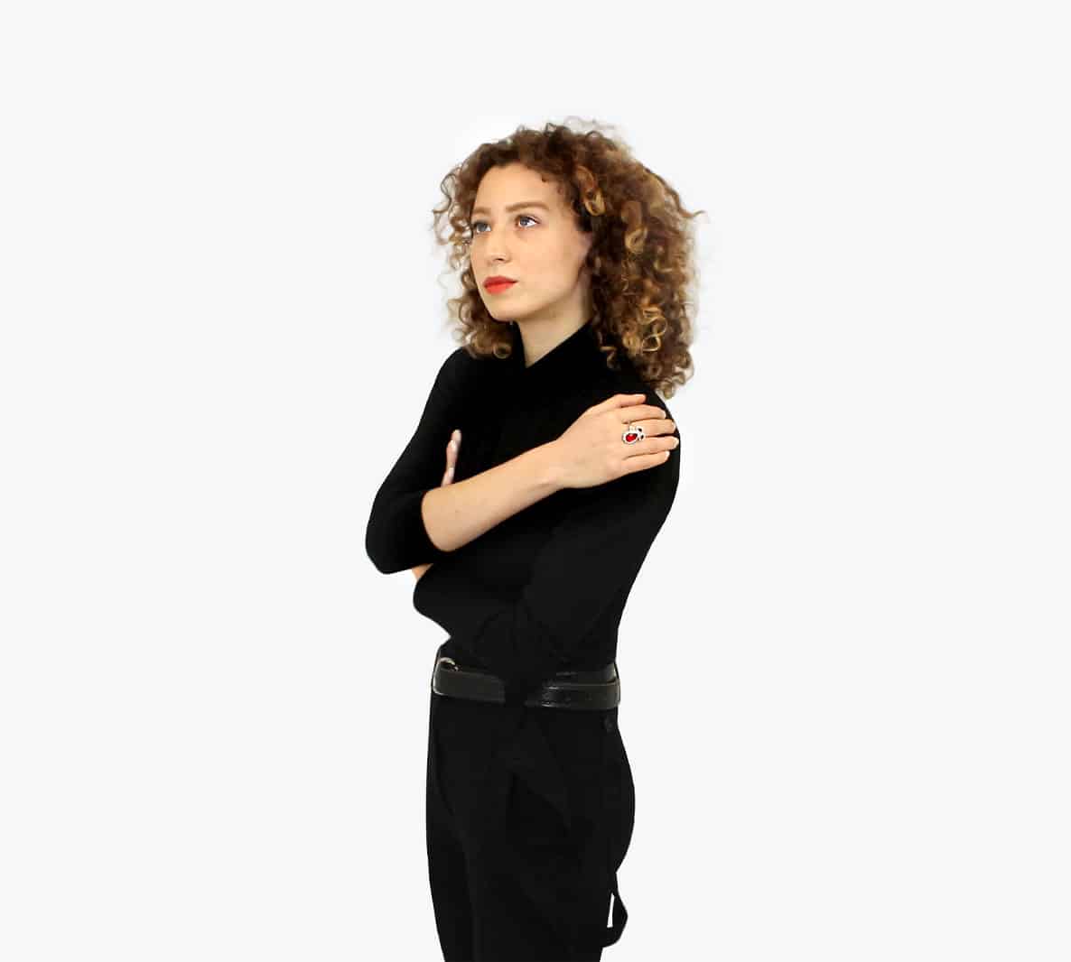 Bague AIRA ornée de cristaux rouges – Image 5