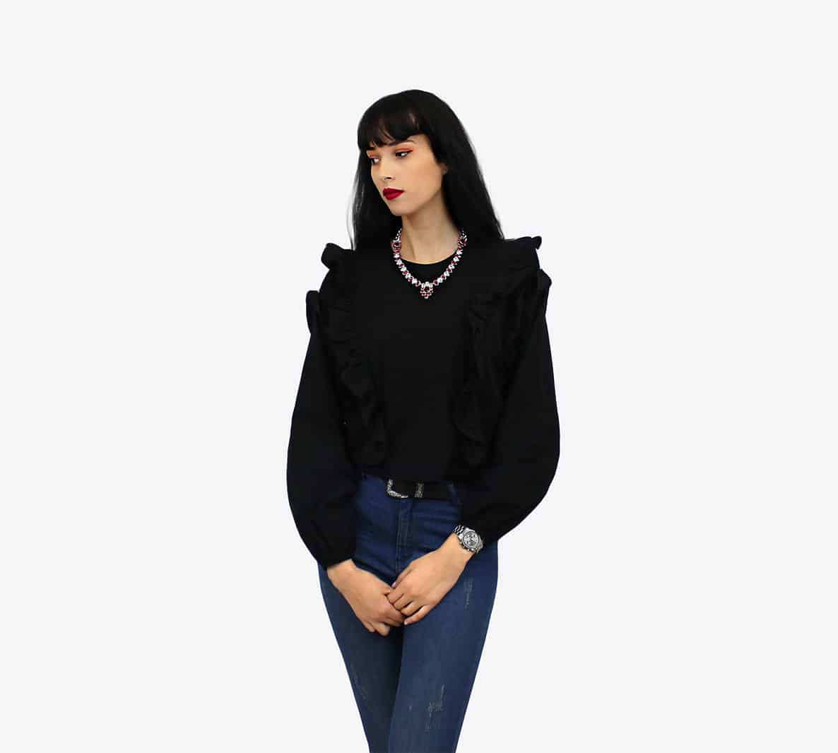 Collier ALESSIA orné de cristaux rouges et blancs – Image 6