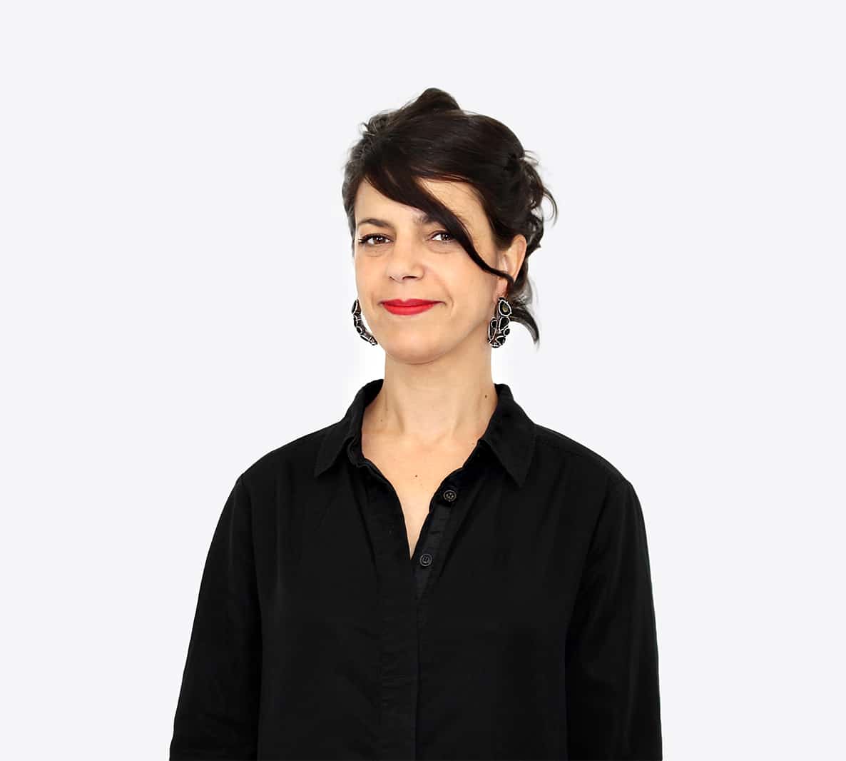 Créoles AMANDA ornées de cristaux noirs – Image 5