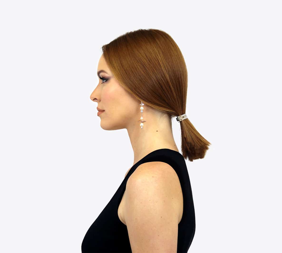 Boucles d'oreille ANAELLE ornées de perles en cristal – Image 5