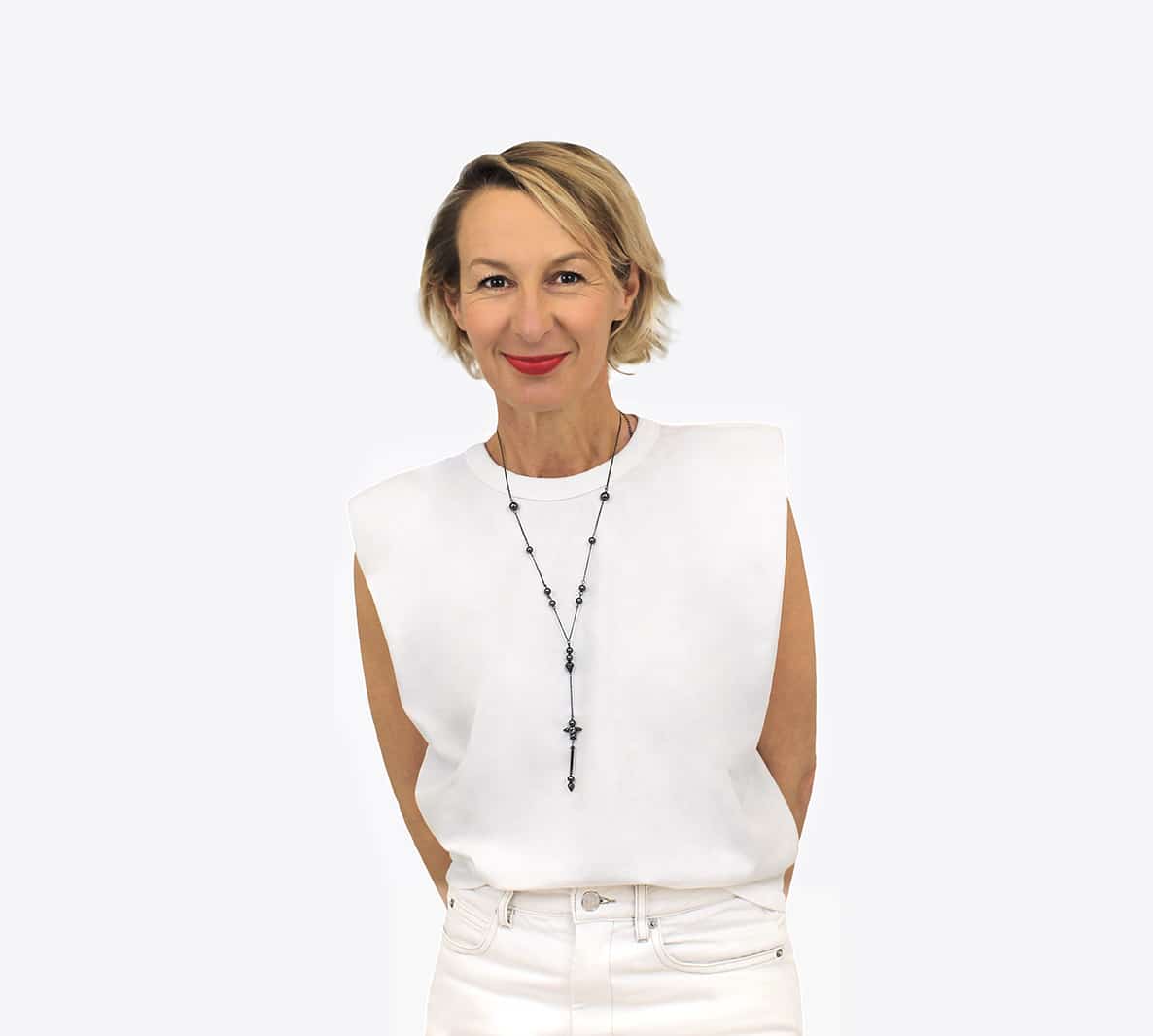 Sautoir ANDREA orné de perles noires – Image 4