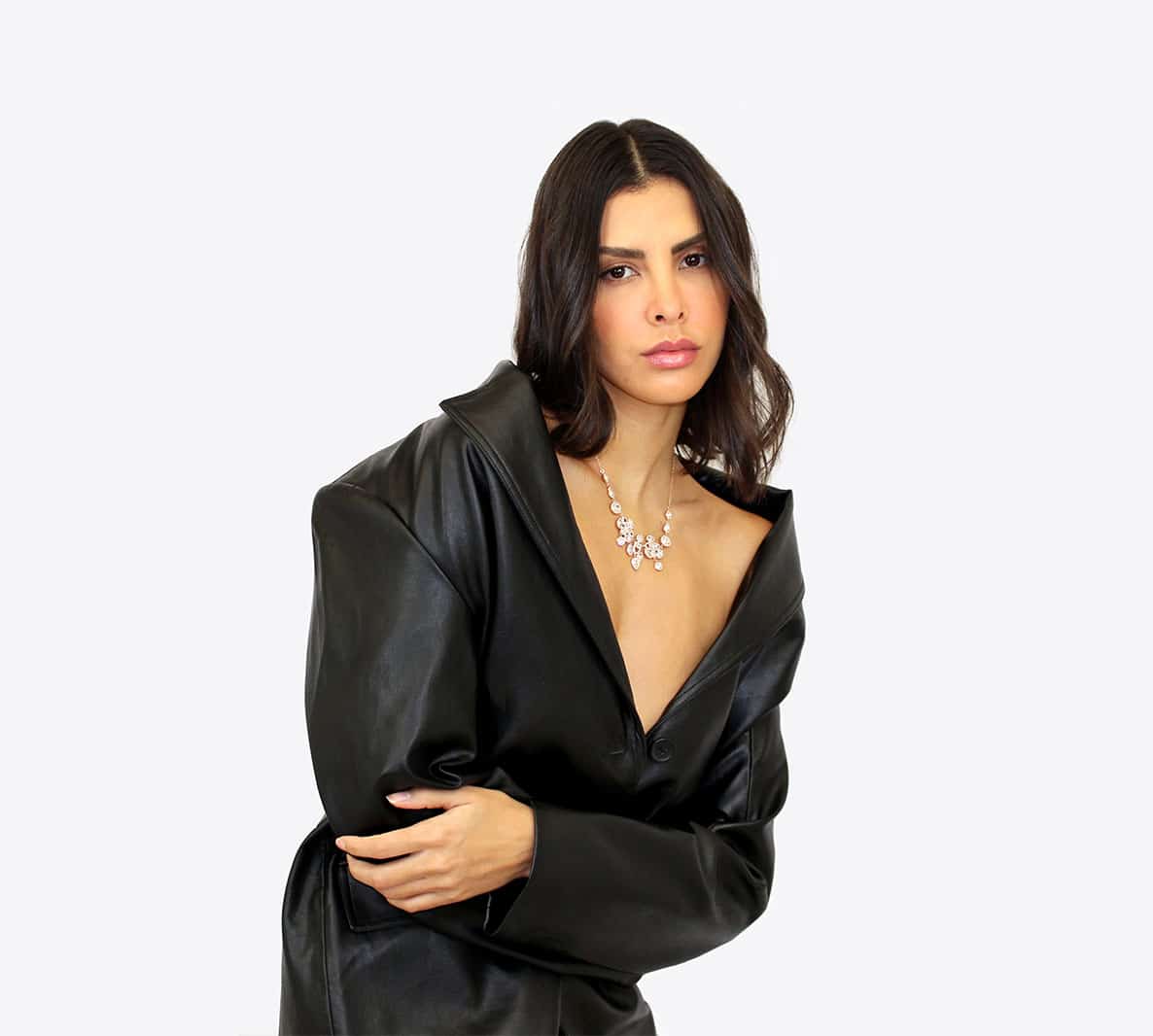 Collier ARINA orné de cristal blanc – Image 5