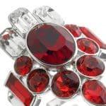 Bague ANIA ornée de cristaux rouges et blancs – Image 2
