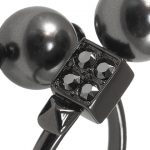 Bague ASSIA ornée de perles et de cristaux – Image 3