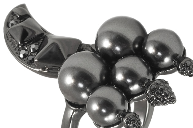 Bague AMBRE ornée de perles en cristal – Image 3