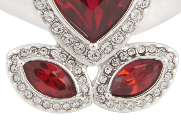 Bague AIRA ornée de cristaux rouges – Image 4