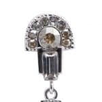 Boucles d'oreille GATSBY ornées de cristaux champagne – Image 2