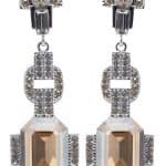 Boucles d'oreille GATSBY ornées de cristaux champagne – Image 4