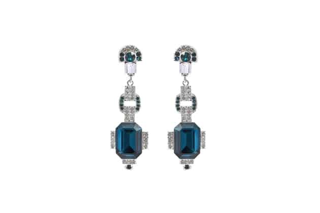 Earrings CLASSIQUE sapphire crystal by moulin rouge by on aura tout vu