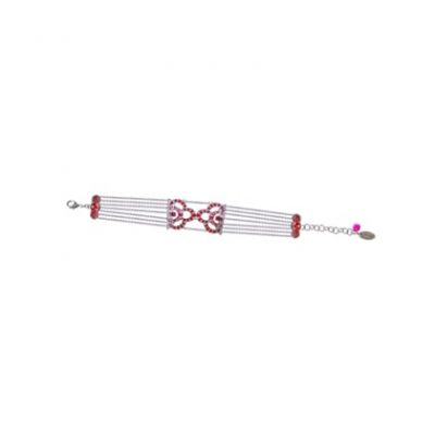 bracelet 125ème anniversaire cristal rouge et rose par moulin rouge by on aura tout vu