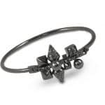 Bracelet with crystal beads and black spikes by on aura tout vu