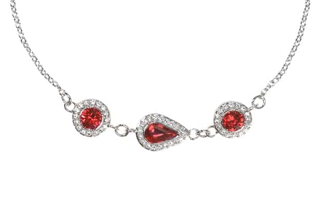 Bracelet ALYZE orné de cristaux rouges et blancs – Image 2
