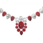 Collier ALESSIA orné de cristaux rouges et blancs – Image 2