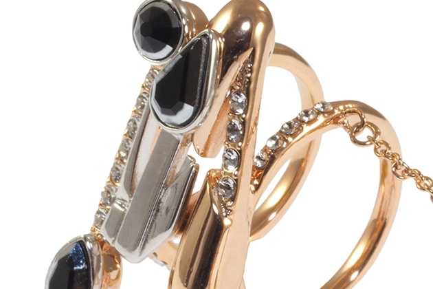 Double bague ARI ornée de cristal bicolore – Image 3