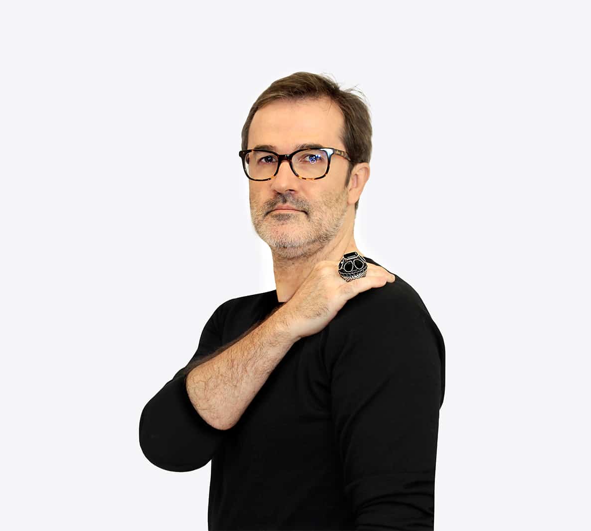 Bague KIRILL ornée de cristaux noirs – Image 5