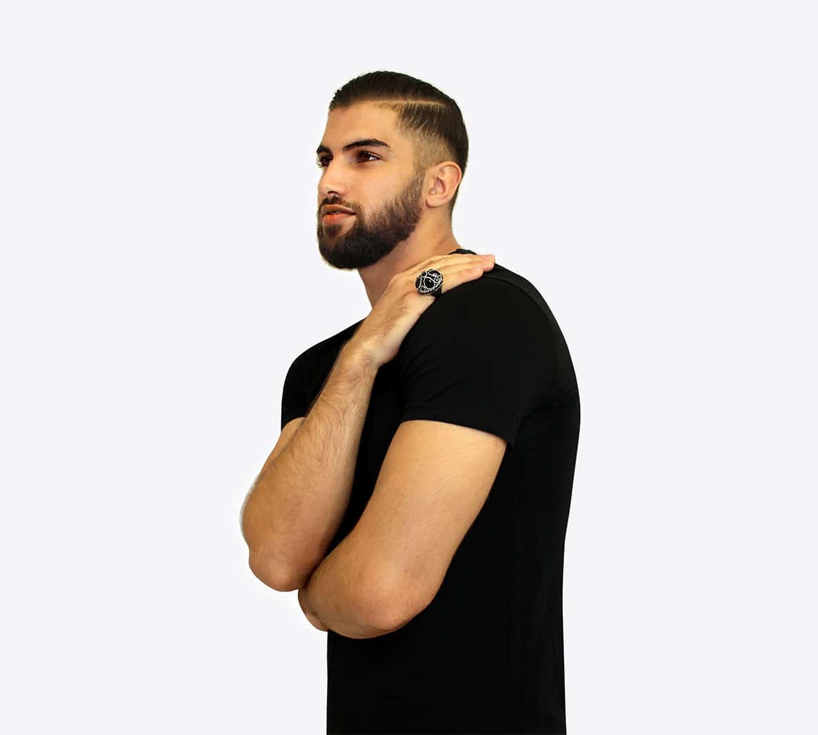 Bague LEONOR ornée de cristaux noirs – Image 5