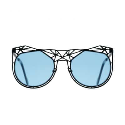 sunglasses in matte black Titanium by on aura tout vu