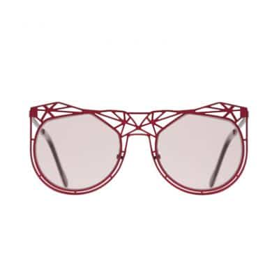 Lunettes de soleil ALETHE Titanium rouge mat par on aura tout vu