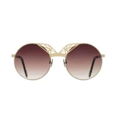 Sunglasses AMARANT gold matte round by on aura tout vu