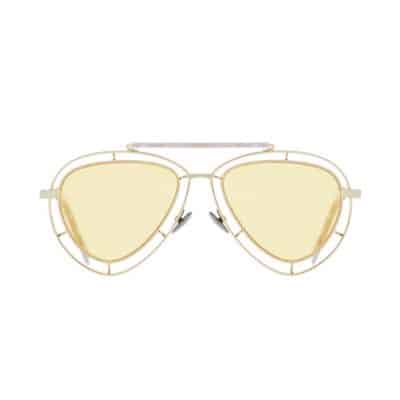 Lunettes de soleil AMYTIS aviateur en titanium gold