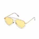 Lunettes de soleil AMYTIS aviateur en titanium gold