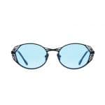 Lunettes de soleil BOMBY noir mat bleu par on aura tout vu