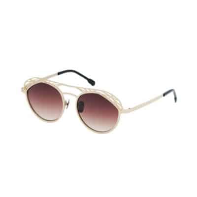 Lunettes de soleil géométrique BRONZE en or mat par on aura tout vu