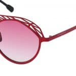 BURGUNDY geometric sunglasses