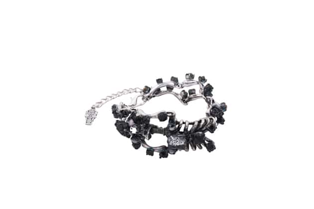 Bracelet ALARI orné de cristaux noirs – Image 3