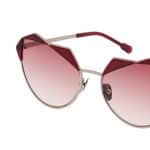 Lunettes de soleil BLURPLE géométriques en rouge – Image 2