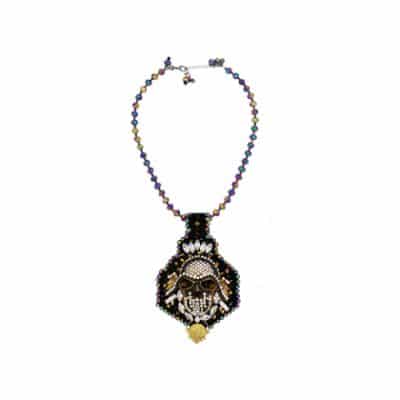 Plastron Crâne Multicolore