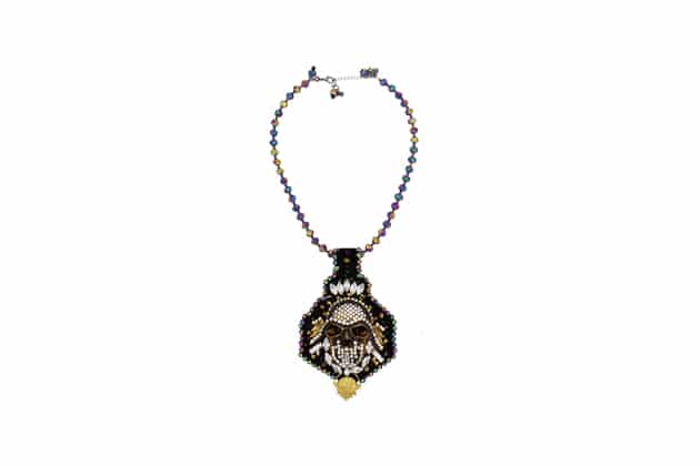 Plastron Crâne Multicolore