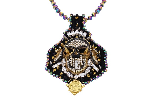 Plastron Crâne Multicolore