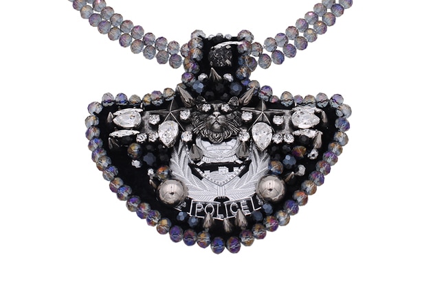 Plastron ATRIL brodé de perles et de cristaux – Image 2