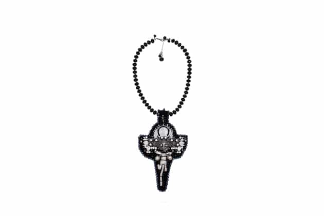 Collier plastron upcyclé ABIEL