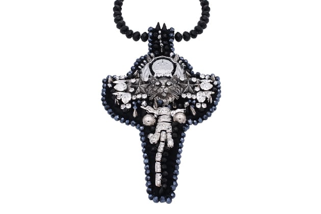 Collier plastron upcyclé ABIEL