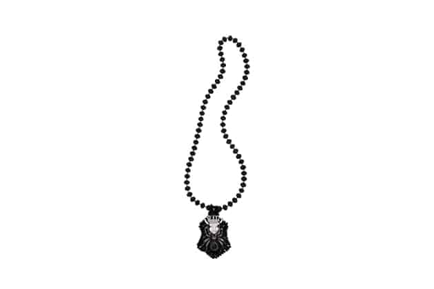 Plastron spider queen handmade avec des cristaux et perles
