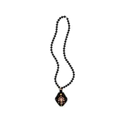 Collier Mini Plastron Losange Rose Gold handmade avec des cristaux