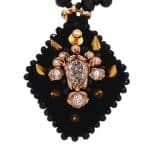 Collier mini plastron ABRAK brodé de perles et de cristaux – Image 2