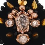 Collier Bijoux de luxe upcycling cristal rose gold et noir
