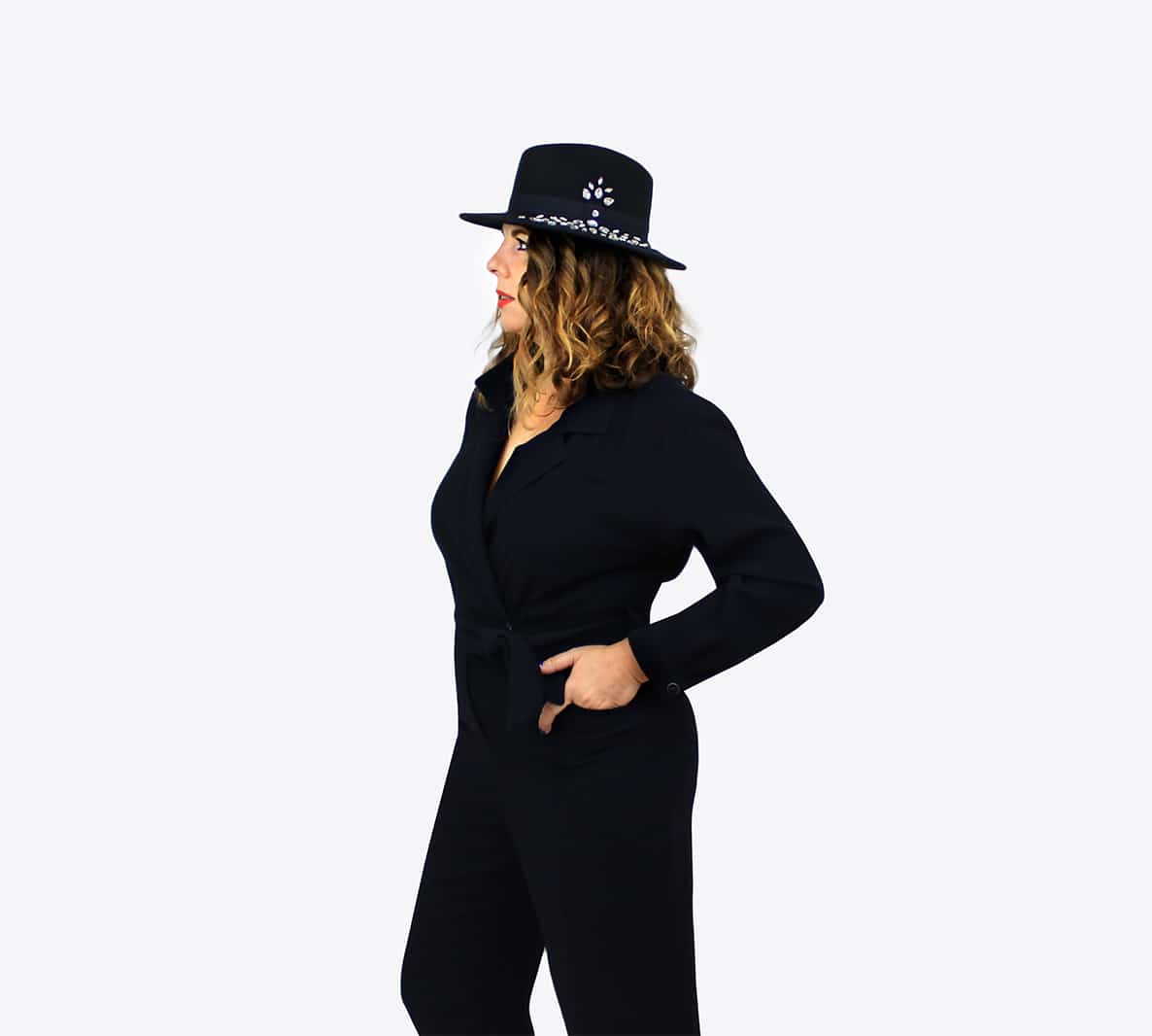 Chapeau ZERI brodé de cristaux – Image 7