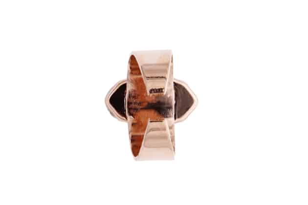 Bague BETH ornée d'un cristal bleu – Image 3