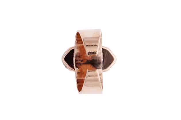 Bague BETSY ornée d'un cristal rose – Image 3