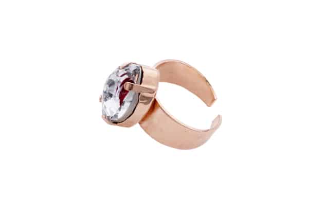 bague evil eye rose et metal gold rose par on aura tout vu