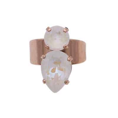 white iridescent opal crystal ring by on aura tout vu