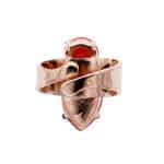 Bague BELEN ornée de cristaux émaillés et pailletés rouges – Image 3