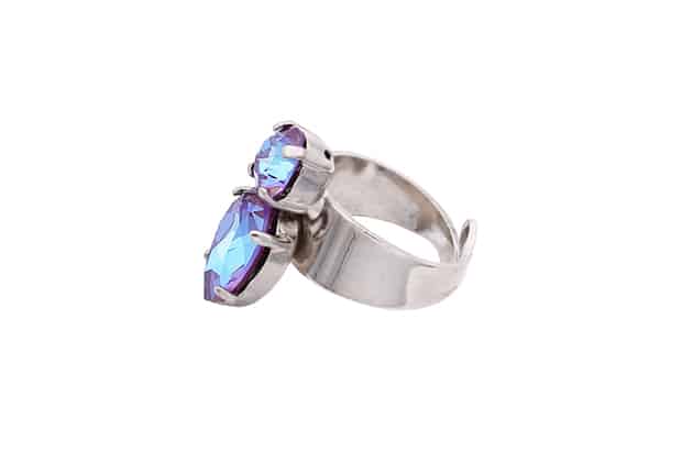 Bague MADHAVI Violet irisé