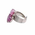 MADHAVI Ring Purple glitter