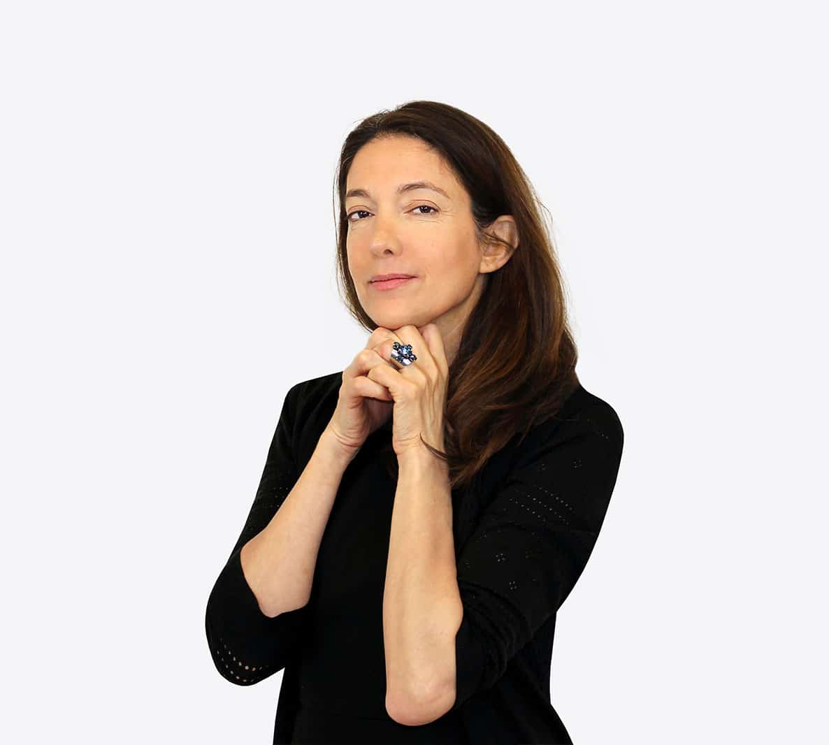 Bague BINE ornée de cristaux bleus – Image 4