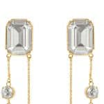 Boucles d’oreille AVIVA ornées de cristaux blancs – Image 2